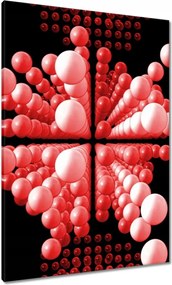 Vászonkép 70x100 Piros Mátrix golyók