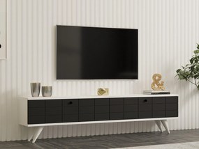 TV asztal/szekrény Butepe (antracit + fehér) . Akció -28%. 1095159
