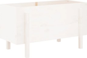 vidaXL fehér tömör fenyőfa kerti magaságyás 101 x 50 x 57 cm