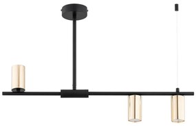 Csillár rúdon URANOS 3xGU10/10W/230V fekete/arany