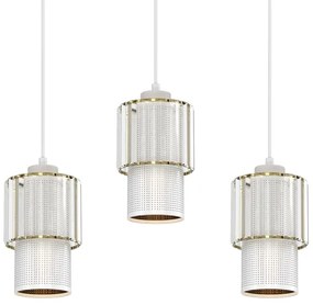 Csillár zsinóron BLANCO 3xE27/60W/230V fehér