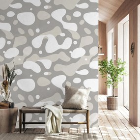 Fotótapéta - Szürke grafikus foltok (147x102 cm)
