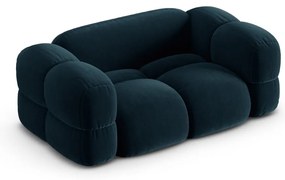 Sötétkék bársony kanapé 180 cm Loretto – Cosmopolitan Design