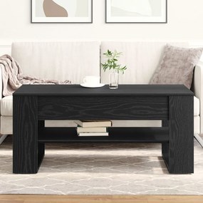 Fekete Tölgy Kávézó Asztal 102x55x45 cm Mérnöki Fa