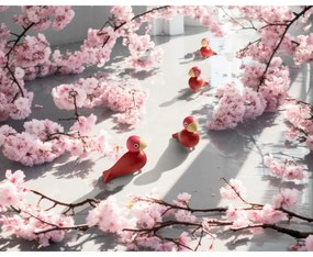 Tömörfa szobor (magasság 12,5 cm) Bird Flora – Kay Bojesen Denmark