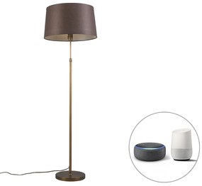 Okos állólámpa bronz barna árnyékolóval 45 cm, WiFi-vel - Parte