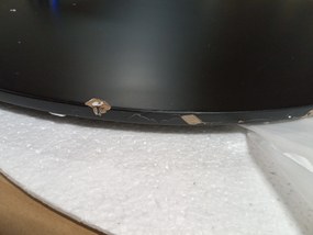 AKCIÓ Fekete étkezőasztal OSLO 80x80 II. osztály