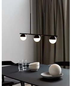 Nordlux - Csillár zsinóron CONTINA 3xG9/5W/230V fekete