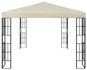 Krémszínű pavilon 3 x 4 m