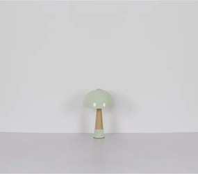 Globo 51570114 Asztali lámpa, fém matt zöld színű, fém fa megjelenésű, PVC fekete kábel, billenőkapcsoló a kábelen, ø: 250 mm, M: 365 mm, kábel hossza 1500 mm, 1x E27 ILLU 40W 230V izzó nélkül