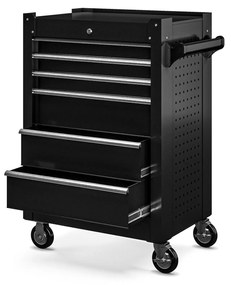 Szerszámos kocsi JOE, 680 x 995 x 460 mm, All Black: fekete