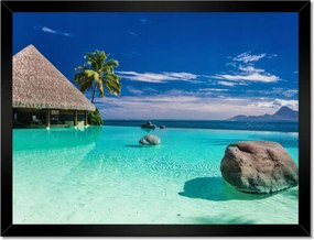 Poszterek keretben 40x30 Trópusok Tájkép Pálmafák