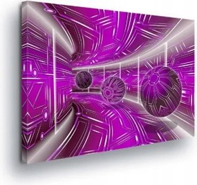 Vászonkép 100x75 Lila alagút Absztrakt modern belső tér