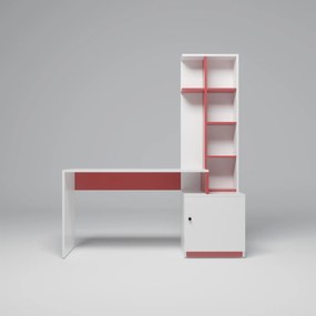 PC asztal Candy (fehér + piros). 1072417