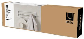 Fehér fém fali fogas Cubiko – Umbra