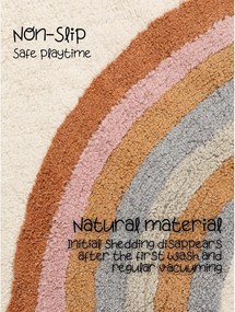 Krémszínű mosható-kézi szövésű pamut gyerek szőnyeg 140x200 cm Snuggle Petite – Hanse Home