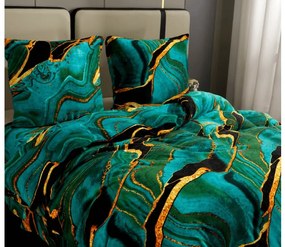 Mikroplüss ágyneműhuzat TARELI türkiz Ágyneműhuzat mérete: 70 x 80 cm | 140 x 200 cm