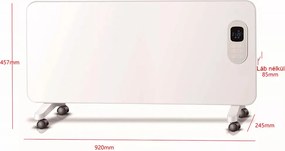 Methana elektromos fűtőtest 1000W/2000W