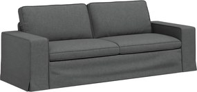 vidaXL Kanapé Sötétszürke 222 x 80 x 82 cm szövet