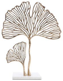 Fém szobor (magasság 48 cm) Leaf – Light &amp; Living