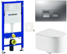 Geberit fali WC szett előtétfalas szereléshez + SAT WC SIKOGESREX72D35