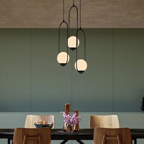 Arch fekete függőlámpa, magasság 146 cm - Squid Lighting