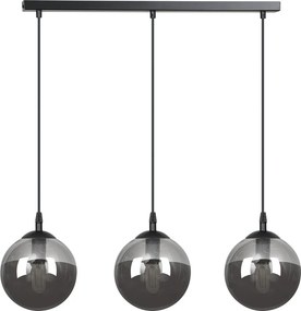 EMIBIG 712-3 COSMO Többágú Függesztett Lámpa Fekete, Grafit E14/T26 IP20