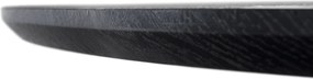 Étkezőasztal, fekete, átmérő 120 cm, MAHIR TYP 2