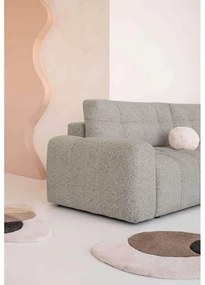 Világosbarna kinyitható tárolóhelyes moduláris sarokkanapé (jobb oldali) Lulu – Miuform