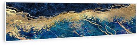 Klarstein Wonderwall Air Art Smart, infravörös hősugárzó, 120 x 30 cm, 350 W, kék márvány