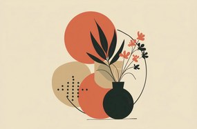 Poszter 91,5x60cm Váza virágokkal