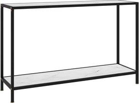 vidaXL fehér edzett üveg tálalóasztal 120 x 35 x 75 cm