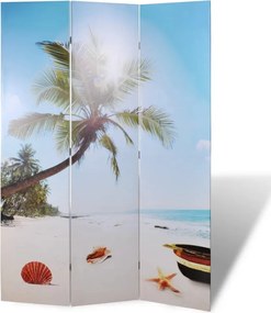 vidaXL tengerpart mintás paraván 120 x 170 cm