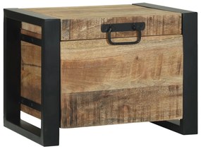 Tárolóládák 40x30x30cm Tömör mangófa és fém