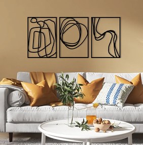 Achermus fém fali dekoráció, 120×54 cm