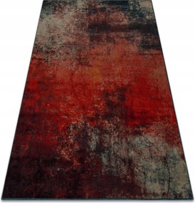 Nappali szőnyeg gyapjú Omega Togo absztrakt piros Dörzsölt 170x235 cm