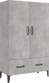 vidaXL betonszürke szerelt fa magasszekrény 70 x 31 x 115 cm