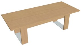 Verno+ S tárgyalóasztal 240 x 100 cm, világos tölgy / fekete