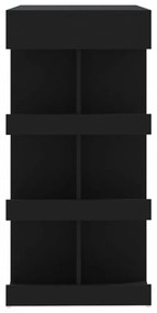 fekete szerelt fa bárasztal tárolópolccal 100 x 50 x 101,5 cm