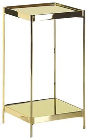 Arany Színű Szögletes Kisasztal 29 x 29 cm ALSEA Beliani