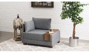 TULA szürke balos sarokfotel