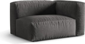 Szürke bársony kanapé modul (jobb oldali) Martina – Micadoni