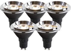 5 db-os GU10 dim to warm LED izzó készlet AR70 6W 2000K-3000K