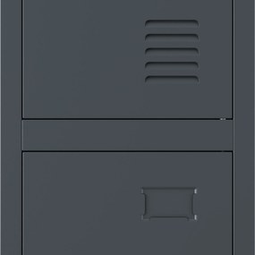 Szociális öltözőszekrény antracit BARTEK 1 Plus 292 x 1720 x 450 mm