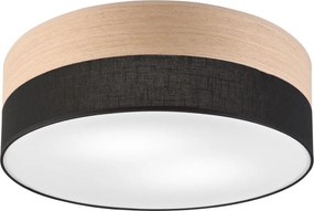 Mennyezeti lámpa SIRJA WOOD 2xE27/15W/230V átm. 45 cm fekete/tölgy