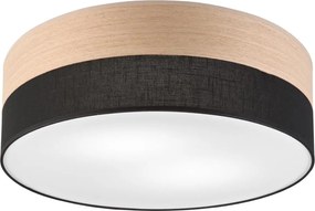 Mennyezeti lámpa SIRJA WOOD 2xE27/15W/230V átm. 45 cm fekete/tölgy