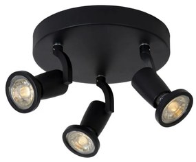 Lucide 11903/15/30 - LED spotlámpa JASTER-LED 3xGU10/5W/230V fekete