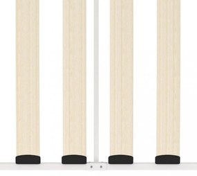 fehér fém kanapéágy-keret 90 x 200 cm