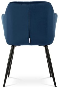 Kék Bársony Étkezőszék. PIKA BLUE4