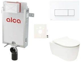 Fali WC szett Alca befalazáshoz + Glacera Alfa WC SIKOAA7